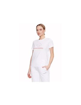 Camiseta converse seasonal star chevron blanco mujer