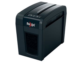 Rexel Secure X6-SL - Destructora de papel, corte en partículas, destruye hasta 6 hojas, papelera de 10 litros