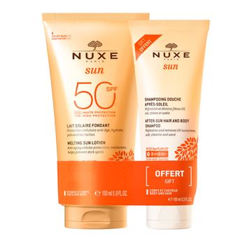 Nuxe Protector Solar Cuerpo Sun Leche Solar Fundente SPF 50+ Champú After Sun