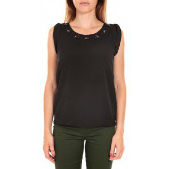 Vero Moda Blusa Top BABALULA S/S Noir para mujer