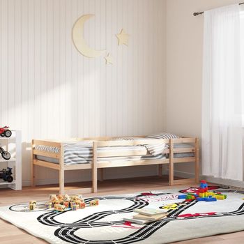 vidaXL Estructura de cama para niños madera maciza de pino 75x190 cm