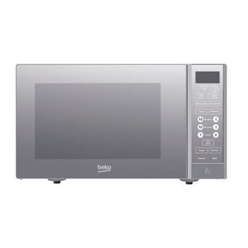 Microondas Libre Instalación - Beko MGF23330S, 900 W, 23 litros, Grill, Plata Espejo