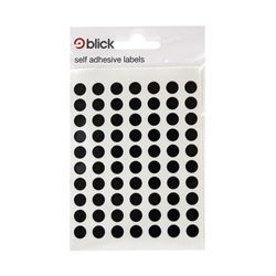 Blick Coloured Labels in Bags Round 8mm Dia 490 Per Bag - RS001751