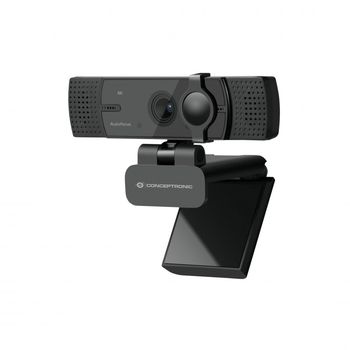 Conceptronic AMDIS07B Webcam 4K con Doble Micrófono