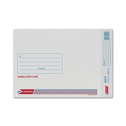 GoSecure Bubble Envelope Size 8 260x345mm White (Pack of 50) KF71454