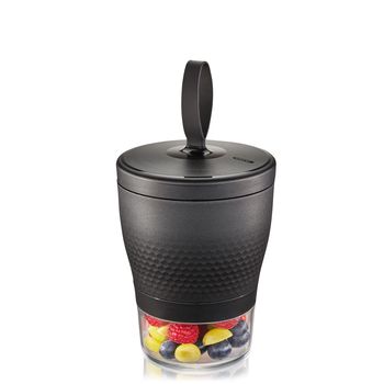 Snack Box, 570 ml y 185 ml, negro