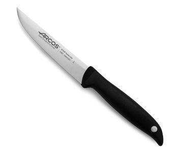 Cuchillo cocina de acero inoxidable nitrum de 130 mm con mango negro