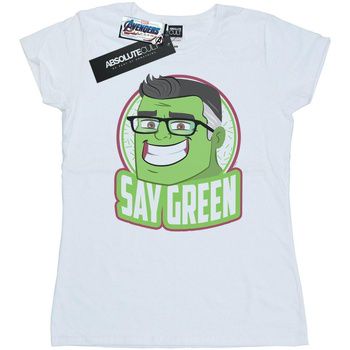 Marvel Camiseta manga larga Avengers Endgame Say Green para mujer