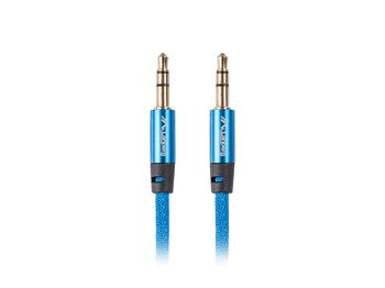 Cable Estereo Lanberg Jack 3.5Mm Macho/Jack 3.5Mm Macho 1M Azul