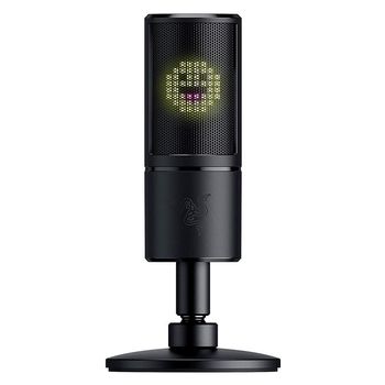 Razer Seiren Emote Micrófono Condensador USB con Pantalla LED Emoticonos 8 Bits