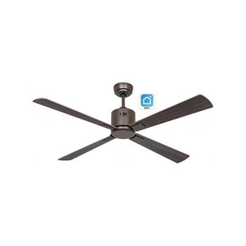 Ventilador De Techo Casafan Eco Neo Iii 132cm Con Wifi 949212w Motor Bronce/ Cerezo Y Nuez