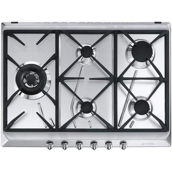 Smeg SRV575GH5 Placa de Gas 5 Zonas Inox