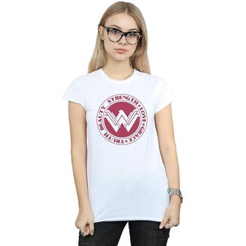 Dc Comics Camiseta manga larga Beauty Strength Love para mujer