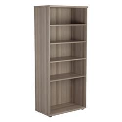 Mezzo Book Case 1800 With 4 Shelves - Grey Oak - WDS1845GO