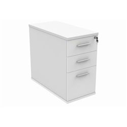 Desk High Office Storage Unit 800 Deep Arctic White