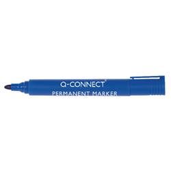 Q-Connect Permanent Marker Pen Bullet Tip Blue (Pack of 10) - KF26046