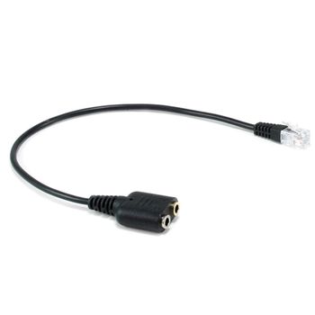 Cable Rj9 A 2 X Jack 3.5Mm Equip Macho-Hembra 0.25M