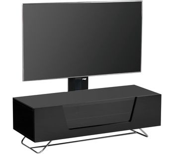 Chromium 2 Cantilever CRO2-1200BKT-BK 1200 mm TV Stand with Bracket - Black, Black