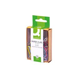 Q-Connect Paperclips Coloured 32mm (Pack of 10 x 75) Ref KF02023Q