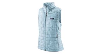 Chaqueta de plumon sin mangas patagonia nano puff blue para mujer