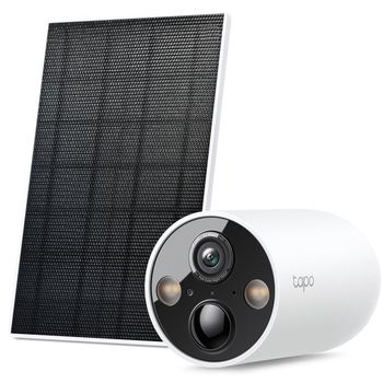 TP-Link Tapo C425 Kit Cámara de Vigilancia Exterior 2K QHD Wi-Fi con Batería y Panel Solar Blanca