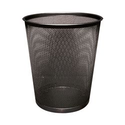 Q-Connect Waste Basket Mesh 18 Litre Black Ref KF00871