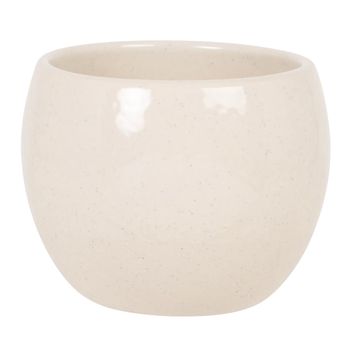 Taza de gres beige