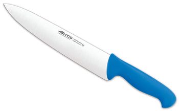 Cuchillo cocinero de acero inoxidable nitrum de 250 mm mango azul