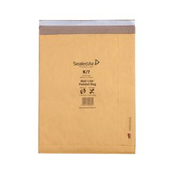 Mail Lite Padded Postal Bag Size K/7 365x476mm Gold (50 Pack)