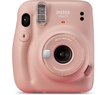 INSTAX Mini 11 Instant Camera - Blush Pink, Pink