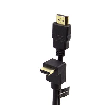 Cable Hdmi A-A 90 Grados Awg 24 Clase 2.0 De 3 M