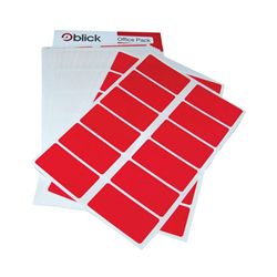 Blick Labels in Office Packs 25mmx50mm Red (320 Pack) RS019954