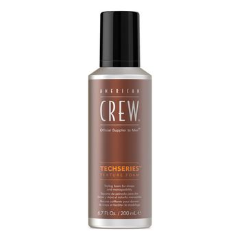 Techseries Texture Foam - 200 ml - American Crew - Espuma voluminizadora de fijación flexible.