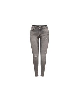 Pantalón only blush midakdst rea724 medium grey denim mujer