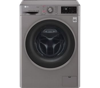 LG F4J609SS NFC 9 kg 1400 Spin Washing Machine - Graphite, Graphite