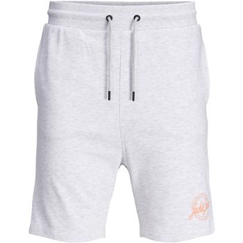 Jack & Jones Short niño 12190274 JJI SHARK JJSWEAT SHORT MELANGE AT JR WHITE/MELANGE para niño