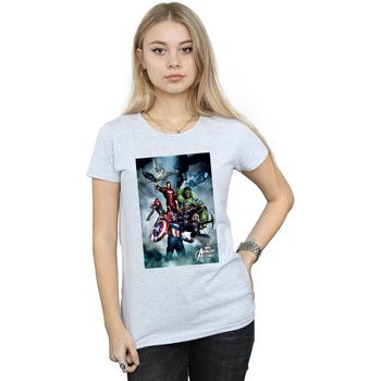 Marvel Camiseta manga larga Avengers Assemble para mujer