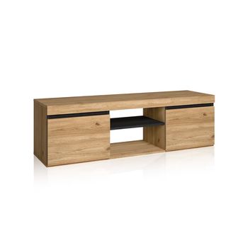 Mueble tv ebos 140 melamina, roble, 140 x 40 x 40