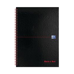 Black n Red Book Wirebound 90gsm Ruled Indexed A-Z 140pp - 100080232