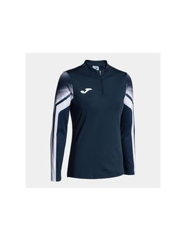 Sudadera de running joma elite xi mujer marino blanco