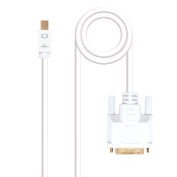 Cable Nanocable Conversor Mini Dp A Dvi Mini Dp/M - Dvi/M Blanco 2.0 M