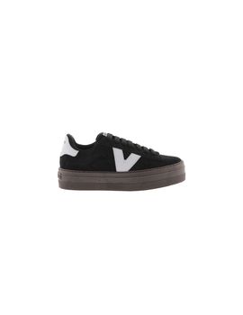 Zapatillas victoria barcelona deportivo serraje mujer negro