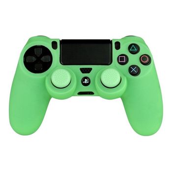 FR-TEC Funda de Silicona + Grips Glow In the Dark para Mando PS4