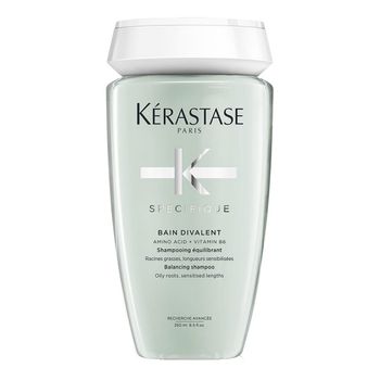 Bain Divalent - 250 ml - Kérastase - Champú específico para raíces grasas y puntas secas.