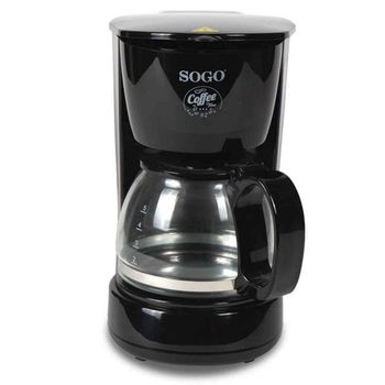 Sogo Cafetera de Goteo Eléctrica 0,6L 650W Negra