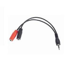 Cable De Audio Cca-417 Jack 3.5Mm/ 2Xfemenino-Masculino/ 0.2M