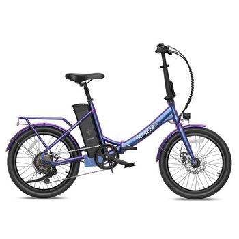 Fafrees F20 Lasting Bicicleta Eléctrica Motor 250W Batería 36V/18.2Ah Autonomía 120km Azul/Púrpura