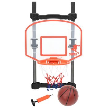 vidaXL Juego de baloncesto infantil para puerta ajustable