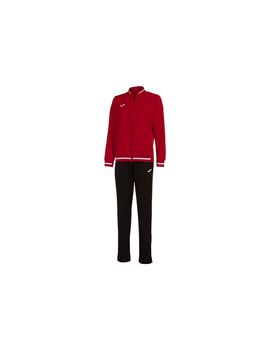 Chándal de pádel joma montreal rojo negro mujer