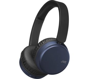 JVC HA-S65BN-A-U Wireless Bluetooth Noise-Cancelling Headphones - Blue, Blue